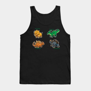 Cute Prehistoric Dinosaurs Tank Top